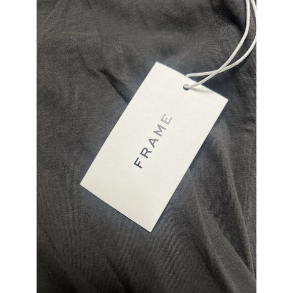 Frame Cut Off Polo Shirt Faded Noir‎ 100% Cotton Size S - Picture 5 of 6